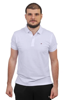 Футболка-поло с логотипом Tommy Hilfiger 1388-5 XL белая