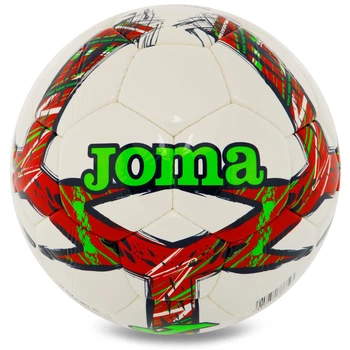 М'яч футбольний №5 TPU ламінований зшитий машинним способом Joma DALI III 401412-206-T5 (№5, білий-червоний)