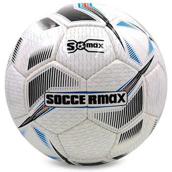 М'яч футбольний професійний №5 SOCCERMAX FIFA (PU, білий-чорний) (EN-10)