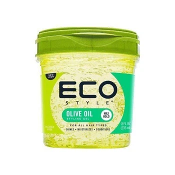 Гель для укладки Ecoco стайлинг всех типов волос сильной фиксации, для придания формы и блеска с оливковым маслом 236 мл Eco Style Olive Oil