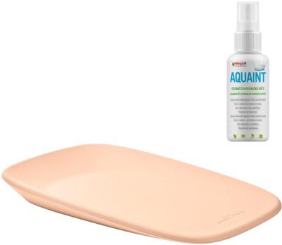 Матрац пеленальний Nattou Softy Peach без BPA 50 x 70 см + Aquaint 50 мл (8596202016717)