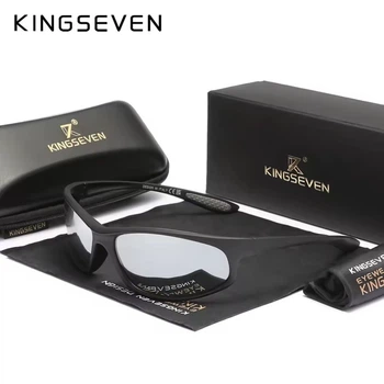 Поляризационные солнцезащитные очки для мужчин и женщин KINGSEVEN 795 Black Silver