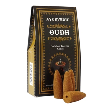 Ароматические конусы Уд Жидкий Дым Ayurvedic BACK FLOW Благовония