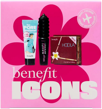 Набір косметики для макіяжу Benefit Icons Makeup База під макіяж 7.5 мл + туш для вій 4 г + бронзер 2.5 г (602004154323)