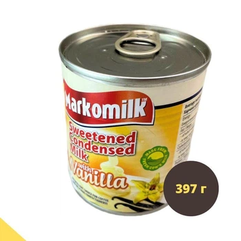 Сгущенка с ванилью 397 г для кофе, выпечки, десертов Markomilk (CM-M-Vanilla)