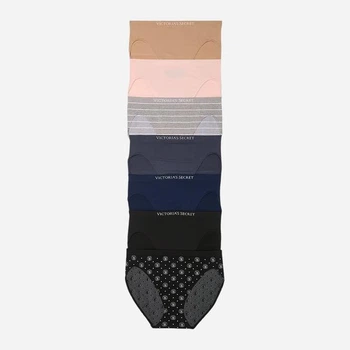 Набор женских трусиков-слипов Victoria's Secret Brief Panties 7-Pack, размер M, 7 шт, разноцветные