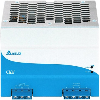 Zasilacz na szynę DIN Delta 480W, 24V, 20A (DRP024V480W1BN) (5901885208121)
