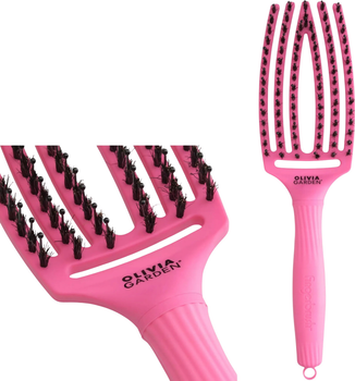 Szczotka do włosów Olivia Garden Fingerbrush Dolce Vita różowa (5414343018854)