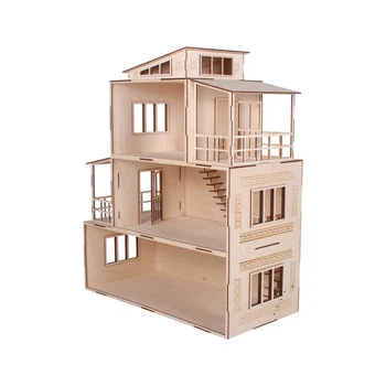 Дом для кукол NaNaSHOP «Modern» (N12211) натуральный