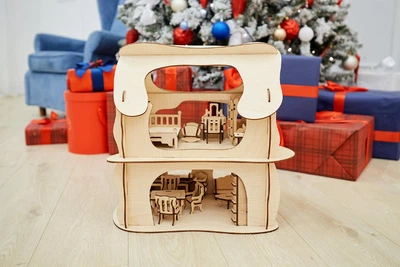 Кукольный дом «Hobbit» с набором мебели для LOL NaNaSHOP (N122117) натуральный