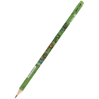 Олівець графітний тригранний з гумкою Kite Ninja Turtles NT25-046