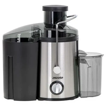 Соковыжималка центробежная для цитрусовых фруктов и овощей Mesko MS 4126 Black домашняя электрическая на 600 Вт контейнер для жмыха 2 скорости