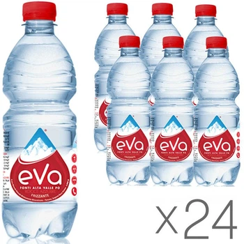 Упаковка газированной горной минеральной воды Acqua Eva ПЭТ 24 шт. х 0,5 л