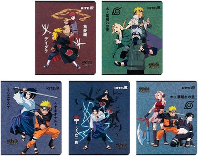 Набір шкільних зошитів Kite Naruto 24 аркуші у клітинку 20 шт (NR25-238)