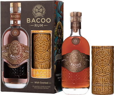 Ром Bacoo Tiki Mug 11 років витримки 0.7 л 40% у подарунковій упаковці (015918050290)