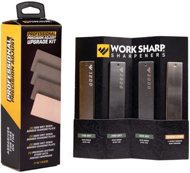 Набор аксессуаров Work Sharp к Professional Precision Adjust Elite Knife Sharpener (3 точильные камни, 1 кожаная полоса, 1 полировальная паста) (WSSA0005930-I)