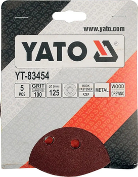 Papier ścierny Yato 8 otworów na rzepy P125 5 szt YT83454 (5906083834547)