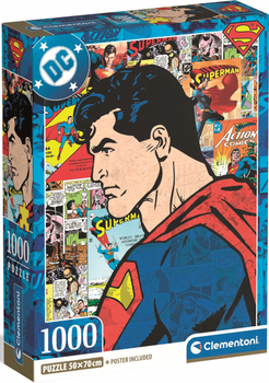 Puzzle Clementoni DC Superman 1000 elementów 37507 (8005125375073)
