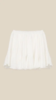 Юбка однотонная для девочки LAWA GTC02317 158 см Молочный shop (2888000009197)