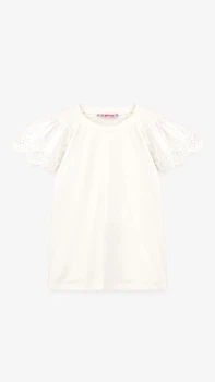 Блуза трикотажна для дівчинки Aura Style 863 134 см Молочний shop (2000999197871)