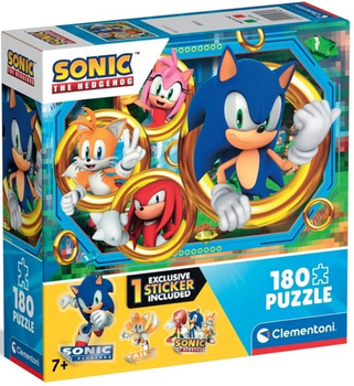 Пазл Clementoni Super Kolor Box Sonic The Hedgehog 180 елементів (8005125297962)