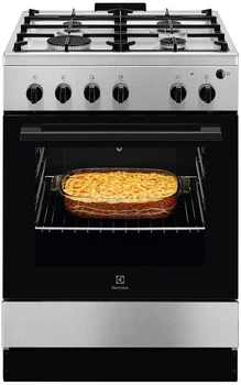 Плита Electrolux LKG604012X газовая, 59л, 60x60см, нерж