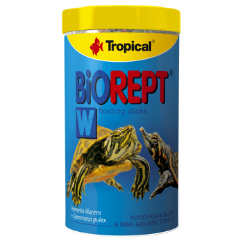Сухий корм для водоплавних черепах Tropical в паличках «Biorept W» 500 мл