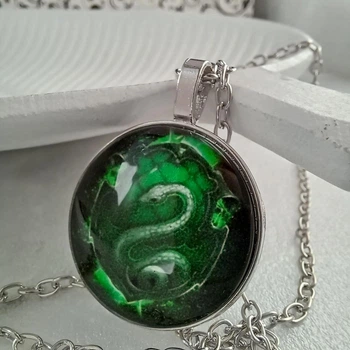 Кулон на цепочке факультет Слизерин Slytherin Гарри Поттер
