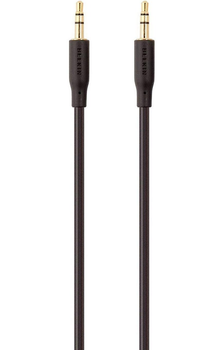 Кабель Belkin Gold-Plated Jack 3.5mm - Jack 3.5mm 2м Black (F3Y117BT2M)
