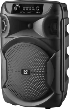 Портативна колонка Defender Boomer 12 15W, Light/BT/FM/USB/LED/AUX Black (65412) - Уценка