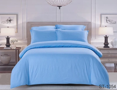 Комплект постельного белья TAG Tekstil страйп-сатин LUXURY ST-1054 King Size (Евро maxi)