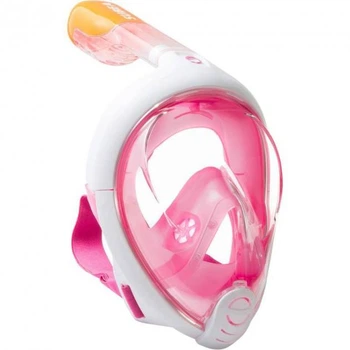 Полнолицевая Маска с трубкой Subea, Decathlon easybreath-ML-pink