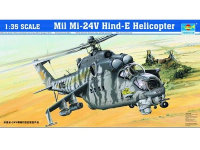 Збірна модель 1/35 Гелікоптер Mil Мі-24V Hind-E Trumpeter 05103