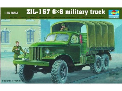 Збірна модель 1/35 Військова вантажівка ЗІЛ-157 6Х6 Trumpeter 01001