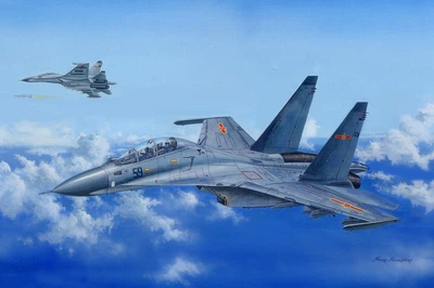 Збірна модель 1/48 Винищувач Су-30МКК "Flanker G" HobbyBoss 81714