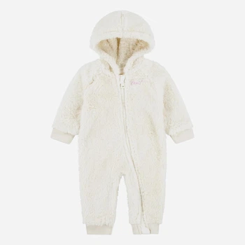 Детский теплый махровый человечек для новорожденных девочек Levi`s 828305295 56 см Молочный (1159837917)