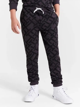 Подростковые теплые спортивные штаны-джоггеры для мальчика Tommy Hilfiger 680570190 140 см Серые (1159838117)