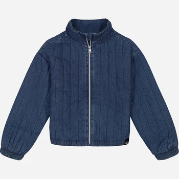 Подростковая джинсовая куртка для девочки Calvin Klein 268075571 140 см Синяя (1159839126)