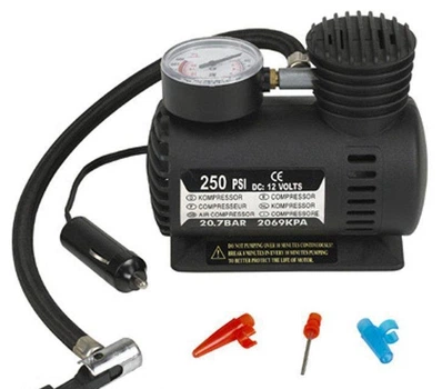 Автомобильный насос - компрессор Air compressor DC-12V ∙ Портативный мини-насос в авто 66056/9