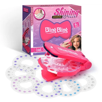 Стайлер для волосся Bling Bling дитячий набір для творчості з 150 стразами для декорування пасом одягу та аксесуарів яскравий інструмент для створення унікальних образів та святкових зачісок для дівчаток юними стилістами для розвитку художнього смаку