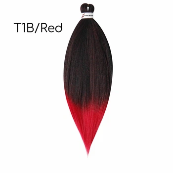 Канекалон омбре Easy Braid Т1В/Red омбре Черно-красный