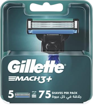 Zestaw wkładów do maszynek Gillette Mach3+ 5 szt (ZES7702018606597)