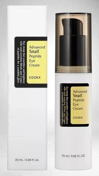 Легкий поживний крем під очі зі слизом равлика Cosrx Advanced Snail Peptide Eye Cream 25 ml.
