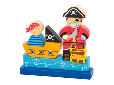 Магнітний пазл Пірат, Viga Toys, 10 ел., 50077