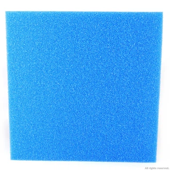 Фільтруюча губка Hobby Filter sponge blue грубої очистки 50х50х3 см ppi 10 Блакитний (HB20475)