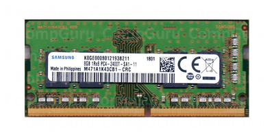 Оперативная память для ноутбука Samsung DDR4 8GB 2400MHz SO-DIMM 1Rx8 PC4-2400T Ref (M471A1K43CB1-CRC)
