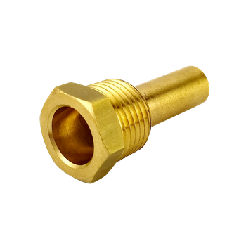 Латунна гільза Cewal для датчика температури 1/2", 10х12,2мм, L=50мм