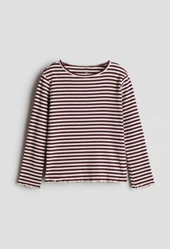 Дитячий лонгслів для дівчинки H&M 110-116 см Різнобарвний (25072405C)