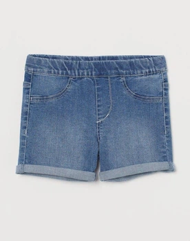 Дитячі джинсові шорти для дівчинки H&M 128 см Синій (25072402)