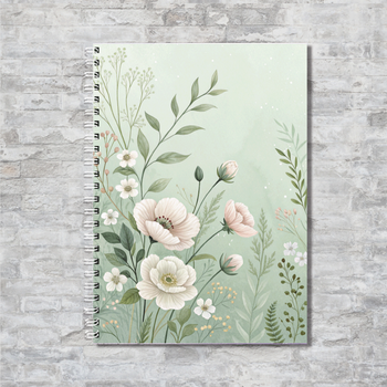 Блокнот А4 клетка на пружине 50 листов бумага 80 г/м² ENTERSTORE (art. NTB-2584-FLWA4S)